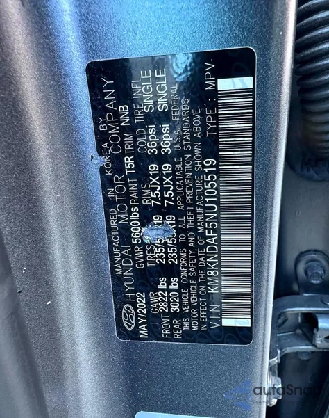 2022 Hyundai Ioniq 5 Sel z USA, uszkodzony, nr VIN KM8KNDAF5NU105519